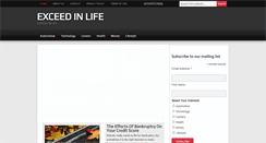 Desktop Screenshot of exceedinlife.com